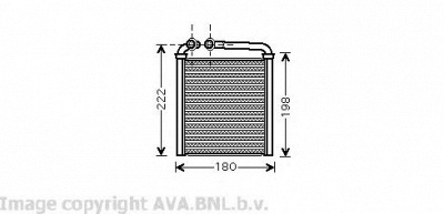 AVA QUALITY COOLING vw6256 -  Теплообменник, отопление салона